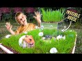 Building an INVISIBLE hamster house🐹