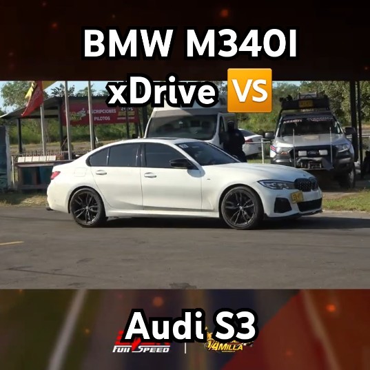 Audi S3 🆚 BMW M340i xDrive 🚦 DRAG RACE #dragracing #everfullspeed # ...