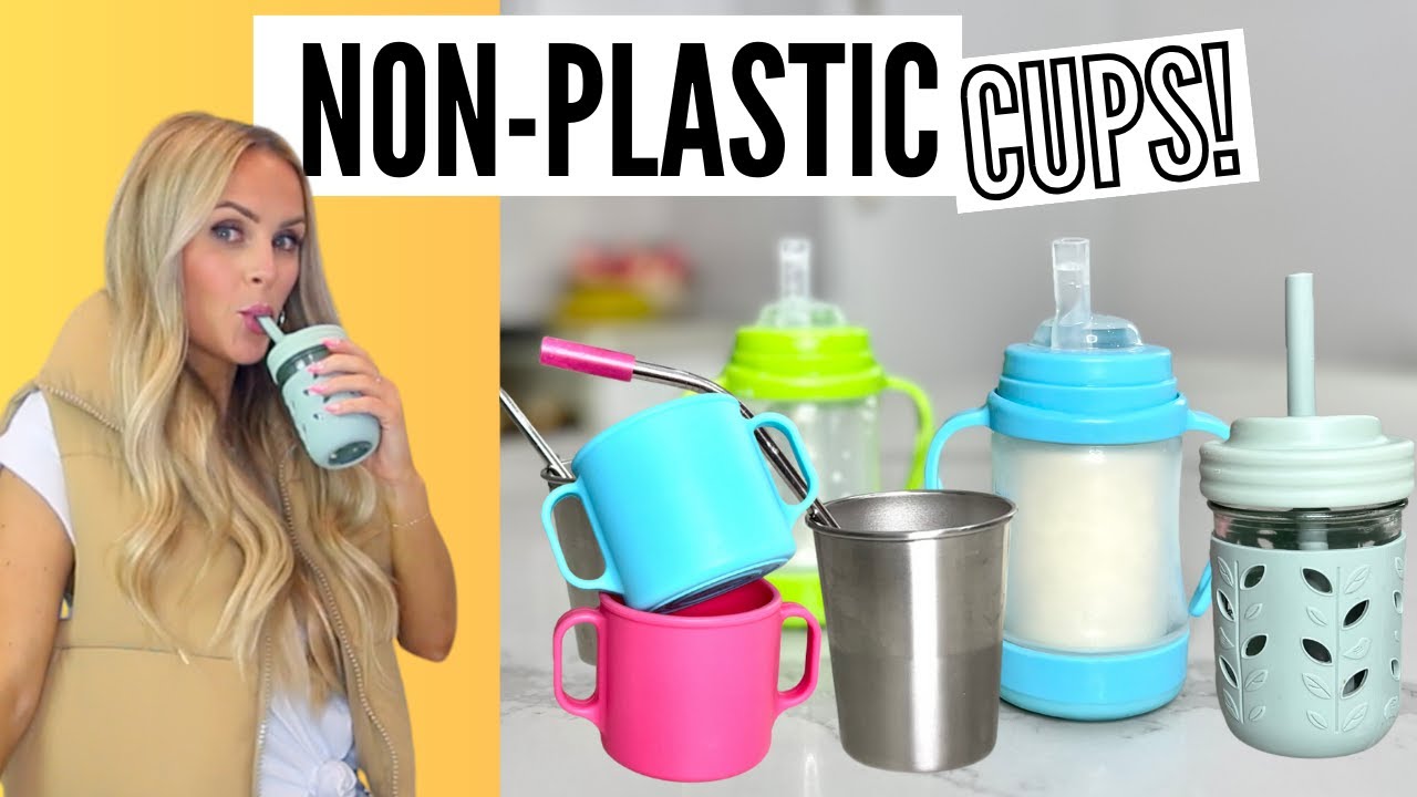 Kids Drinking Cups Learning Reusable Non Spill Drink Silicone