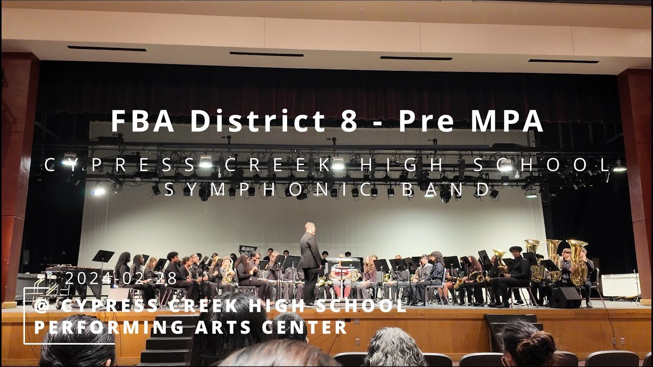 Cypress Creek High School Symphonic Band - S23-E2 - Pre MPA Performance ...