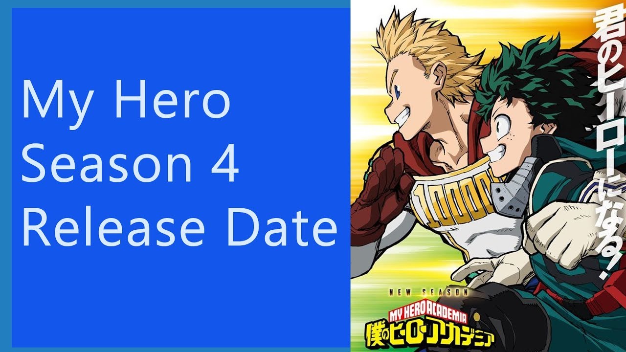 My Hero Academia, Season 4 Release Date - YouTube