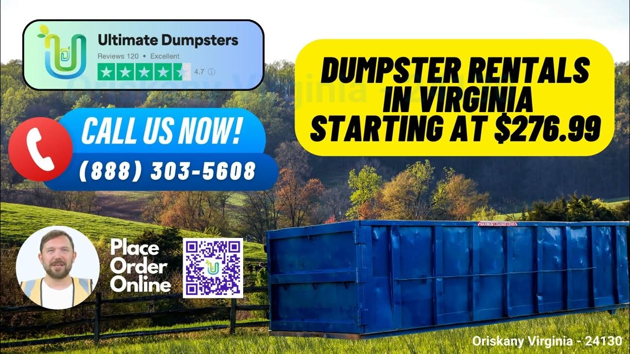Oriskany Virginia Same Day Dumpster Rentals Starting 276.99 YouTube