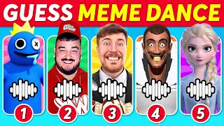 Guess Meme Dance 💃🎶 | Skibidi Toilet, Mr.Beast, Elsa, Rainbow Friends, Skibidi Dom Dom Yes Yes