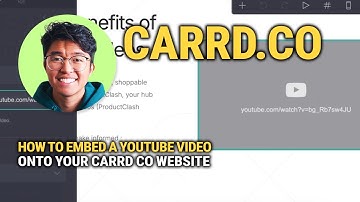 Hoe je een YouTube-video op je Carrd.co-website kunt insluiten: eenvoudige stapsgewijze handleiding!