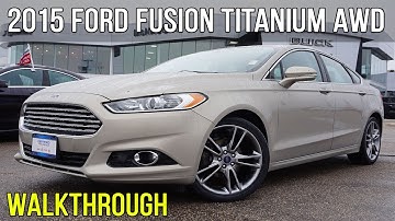 2015 Ford Fusion Titanium 2.0T AWD | Heated & Cooled Seats (Walkthrough)