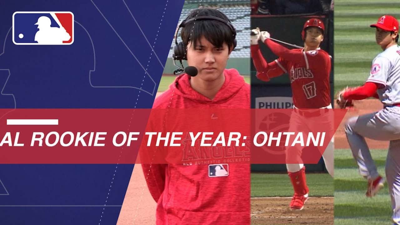 大谷翔平 AL ROOKIE OF THE YEAR 2018 Ohtani wins AL Rookie of Year Award