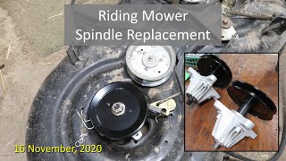 Riding Mower Spindle Replacement