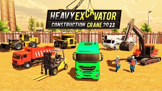 Excavator Machine Crane Sim 3D | Heavy Excavator Crane Builder Games - Android Gameplay #1 screenshot 5