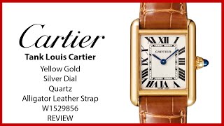 Watch Cartier Tank Louis Cartier  Tank Louis Cartier CRWGTA0093 Yellow Gold  - Alligator Leather Strap