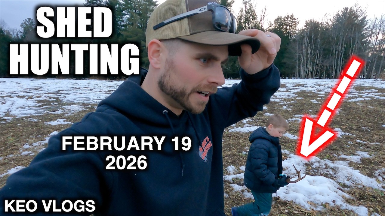 Levi Adding To His Shed Antler Collection