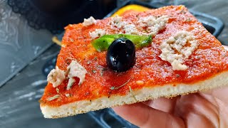  🔴 أخطيك من بيتزا 🍕 كاري تاع برى 🇩🇿 وجربيلي هاذ الوصفة راح يهبلو عليها مع سر بنة الصلصة ولون الاحمر 