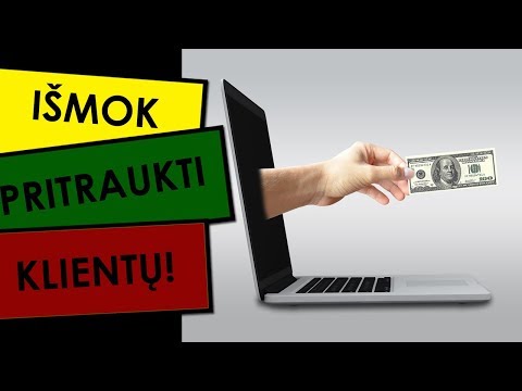 Video: Kaip Pritraukti Klientą į Parduotuvę