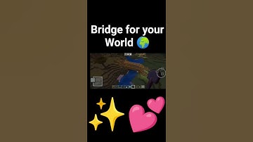 Bridge For Your Minecraft world #minecraft #shorts #build #bridge