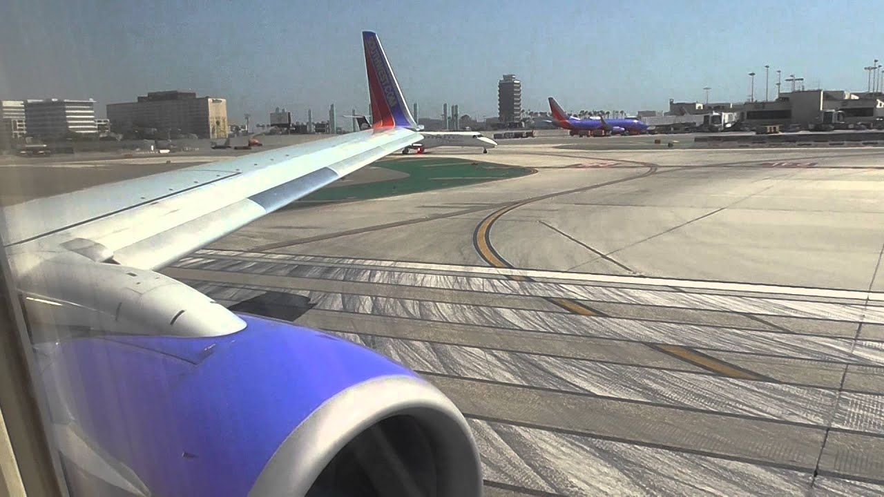 Southwest 737 700 Takeoff Los Angeles Great Engine Sound