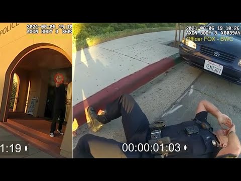 Deadly shootout: Bodycam footage shows officers in gunfight with suspect outside OC police station