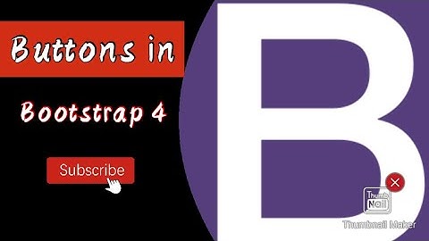 Bootstrap 4 Tutorial : Bootstrap 4 Buttons tutorial in Hindi | Buttons in Bootstrap