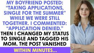 My Boyfriend Posted: “Taking Applications, Single For The Summer” While We Were Sti... My Boyfriend Posted: “Taking Applications, Single For The Summer” While We Were Sti...