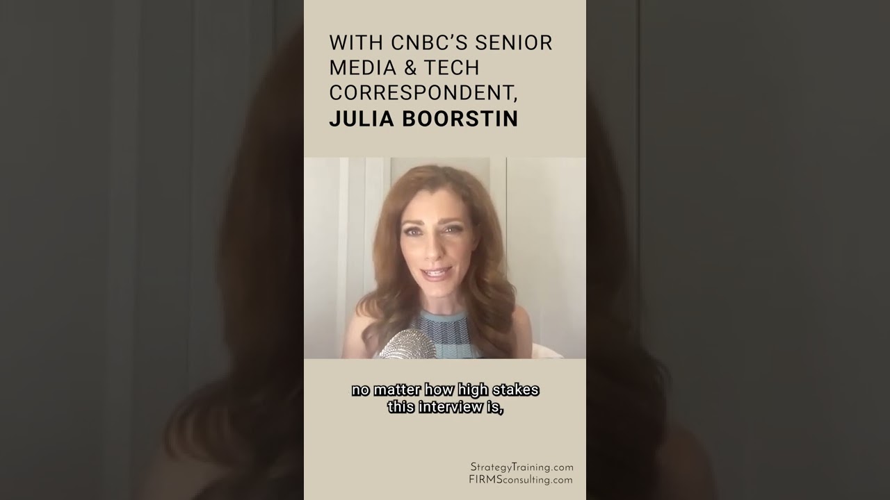 How to Prepare for an Interview (with CNBC's Senior Media & Tech  Correspondent, Julia Boorstin) - YouTube