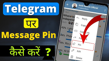 How to Pin A Message in Telegram! | Telegram group me message pin kaise kare