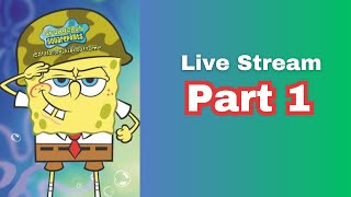 Playing Spongebob Battle for Bikini Bottom Part 1 - LIVE