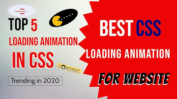 Top 5 CSS Loading Animations | Best CSS Animations in 2020 | Loading Animation in Pure CSS