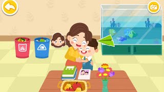 animasi anak membantu ibu | membantu orang tua membersihkan rumah | animasi babybus | town kids