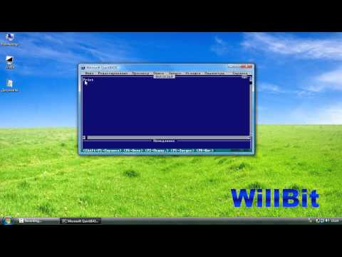 Программирование.Функция оператора PRINT.Пишем и создаем программу на Basic(qbasic).WillBit(b1.002)