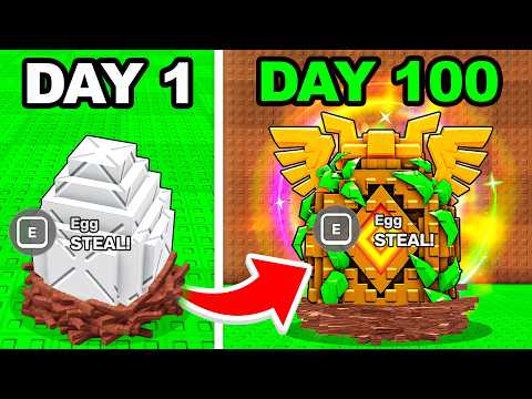 I Spent 100 Days In Steal an EGG!