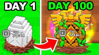 I Spent 100 Days In Steal an EGG!