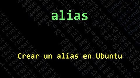 Crear un "alias" en Ubuntu 18