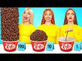 100 Capas De Chocolate Desafío | Situaciones Divertidas de Comida por Choco DO