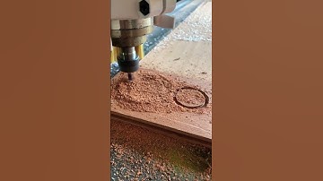 CNC mahogany #cnc #cncrouter #woodworking #signmaking #satisfying #cncmachine #cncmachining