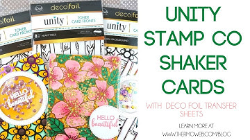 Colorful Deco Foil Unity Toner Card Front Shaker Cards