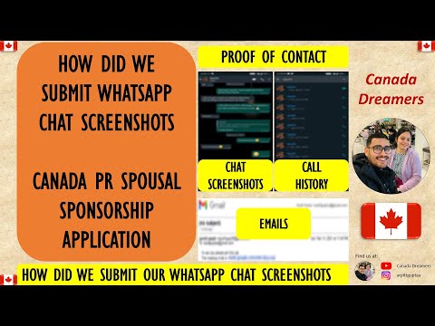 Proof of Contact- Our WhatsApp Chat History- Canada PR - Spousal Sponsorship