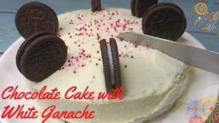 Chocolate Cake Recipe Easy Cake With White Ganachehome Made