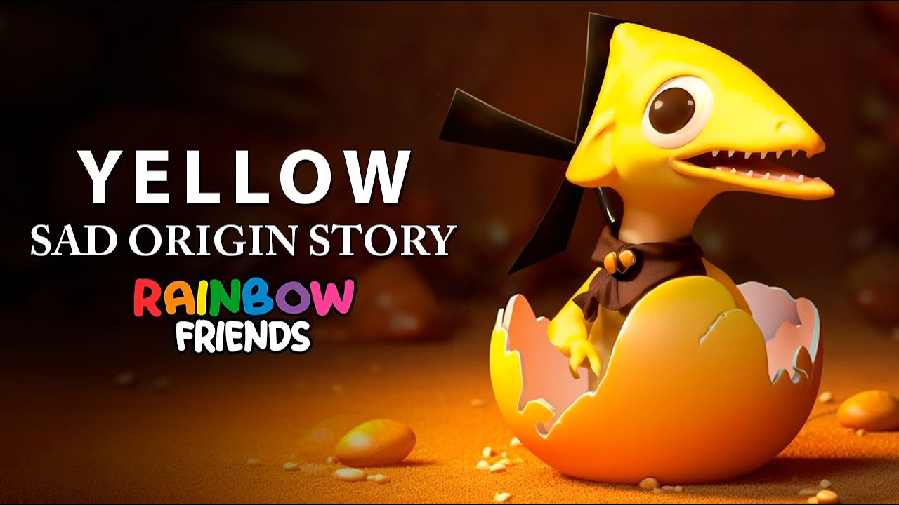 SAD ORIGIN Story of YELLOW! Rainbow Friends REAL Life 