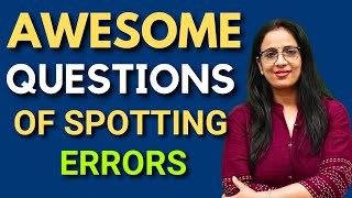 Awesome Questions Of Spotting Errors  || Learn With Tricks || English With Rani Mam