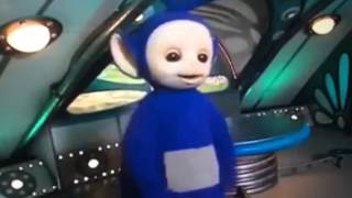 Teletubbies Tinkey Winkey Tries To Sleep At The Table