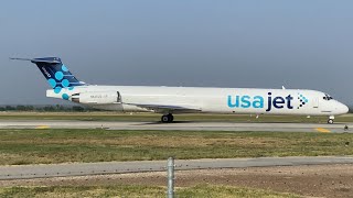 Up Close USA Jet Airlines MD88 TakingOff From KLRD