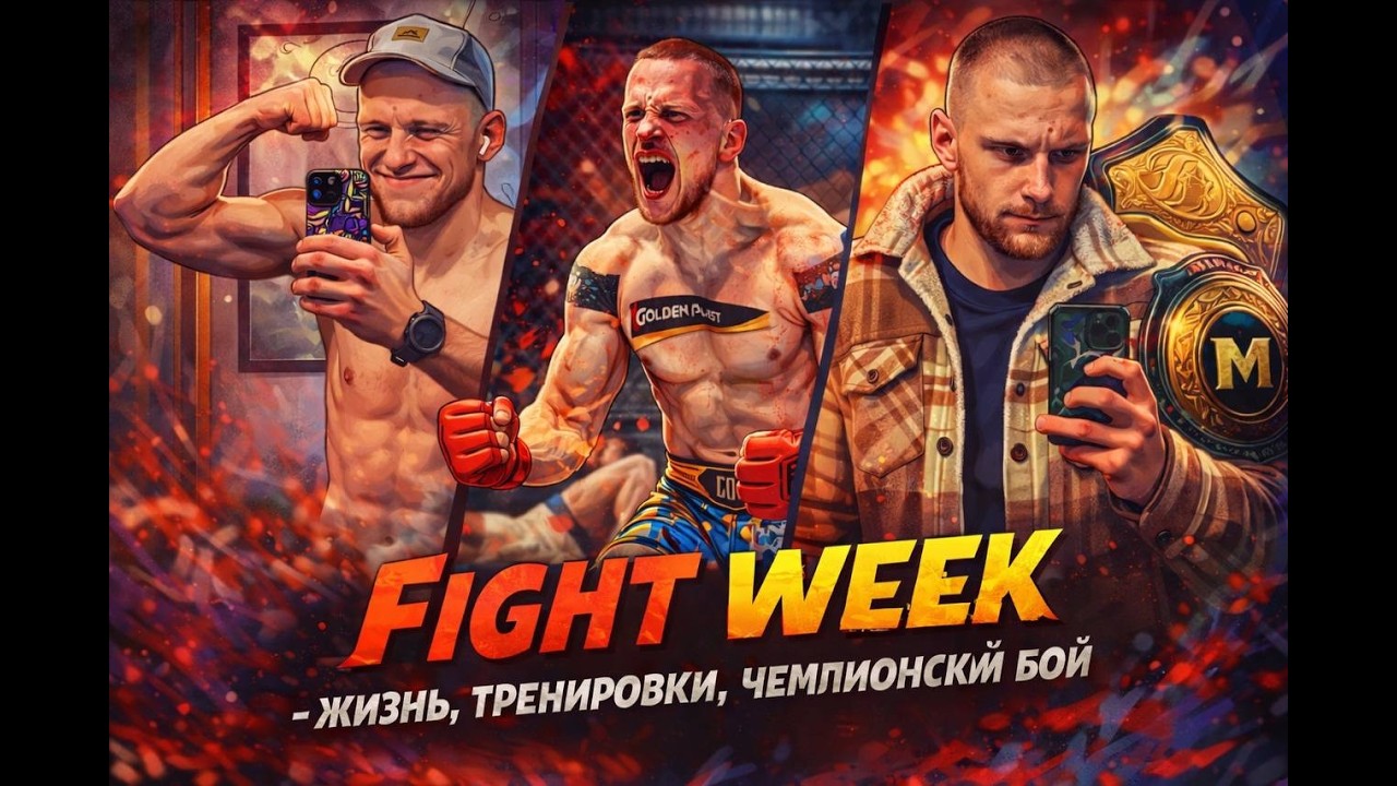#1 FIGHT WEEK/тренировочный процесс/чемпионский  бой за титул KSW