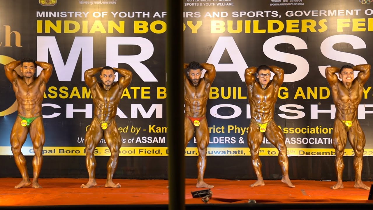 IBBF Mr. Assam 2022 || Pre-Judging  80kg Senior