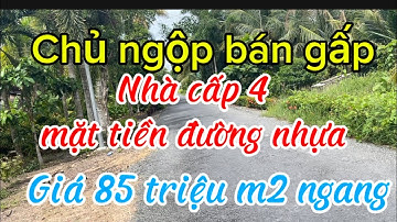 Chủ kẹt tiền bán gấp nhà cấp 4 nền nhà mặt tiền đường nhựa giá ngộp Phường vị Tân Tp cần Thơ 