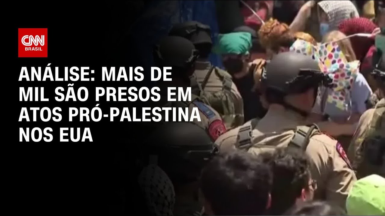 Análise: mais de mil são presos em atos pró-Palestina nos EUA | CNN PRIME TIME