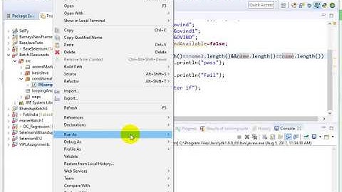 Selenium Free Online Video Tutorials - String looping and conditional uploaded by VIPL