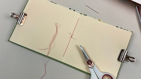 Paper Tip: How to Make a 3 Hole Pamphlet Stitch