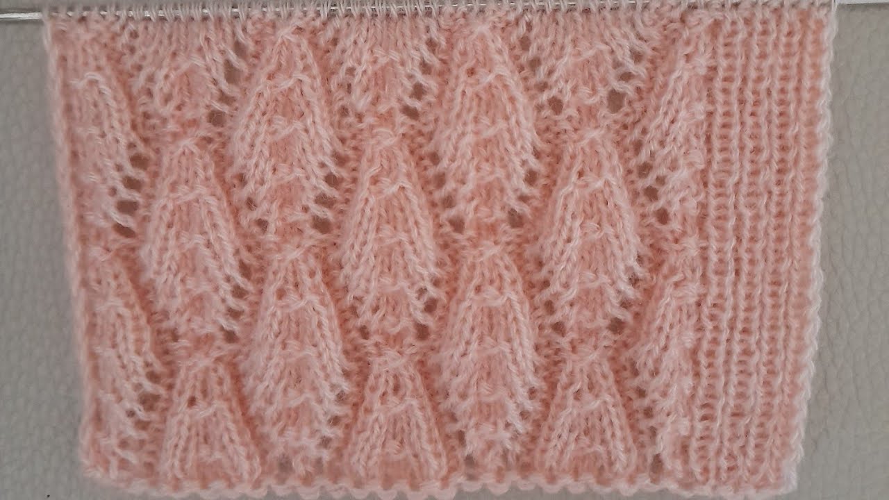 Eskilerden yaprakli bir modelle çeyizlik yelek, hırka, şal, patik, battaniye örüyoruz.