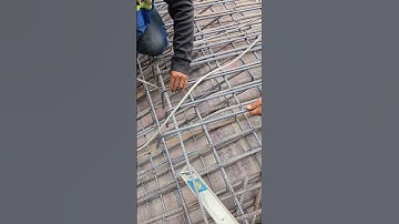 Ties top staircase rebar #shorts #construction #skills