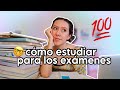 Cómo organizarse y estudiar para la semana de exámenes | consejos productividad + MÉTODOS DE ESTUDIO