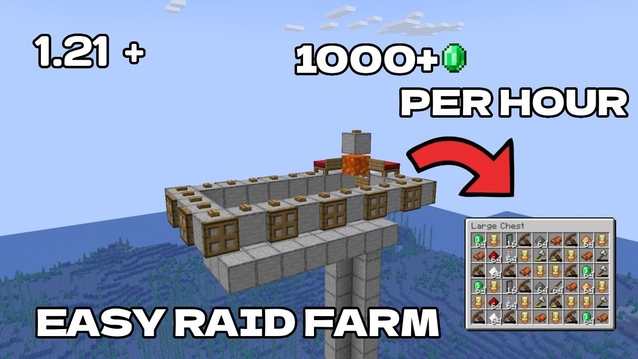 Raid Farm in Minecraft 🛡️ | Easy Totem & Emerald Farm! - YouTube