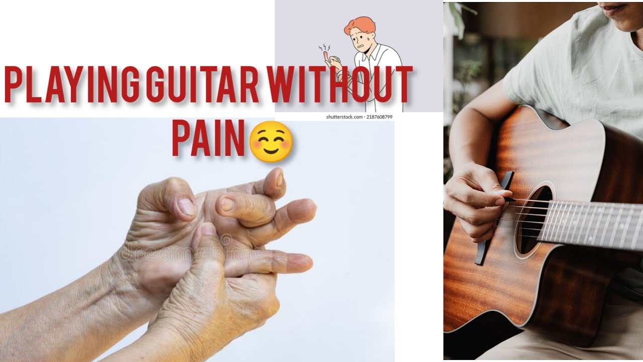 Playing guitar without pain 💪🎵 my first video ☺️ YouTube